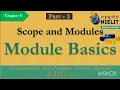 module basics import module in program
