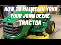 John Deere D110 E110 S100 S110 Oil Change Blades Grease More