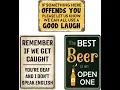 Funny Bar Metal Tin Signs Review Vintage Man Cave Decor Insights