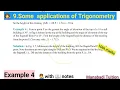 10th class math Chapter 9 Some applications of trigonometry Example 4 CBSE NCERT with notes