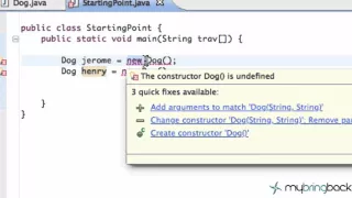 Learn Java Tutorial 1 7 Creating Constructors in Java