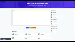 JSON Formatter Beautifier Validator and Debugger - Free Online Tools