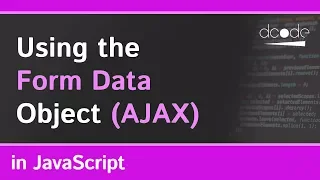 Form Data FormData in Javascript with AJAX