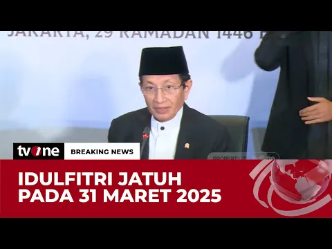 1 Syawal 1446 H Jatuh Senin 31 Maret 2025