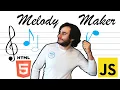Melody Maker app using vanilla JavaScript HTML Canvas and Web API