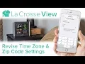 La Crosse View - Time Zone Zip Code Settings