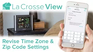 La Crosse View - Time Zone Zip Code Settings