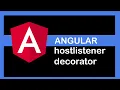 Angular 9 Tutorial - HostListener Decorator
