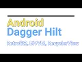 Android Hilt implementation in Java using Retrofit VM Live Data Github API Glide RecyclerView