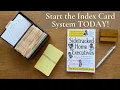 How to Start the Index Card System Easy Home Organization for Homemakers