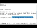 Lecture - 25 CSS Intro-2