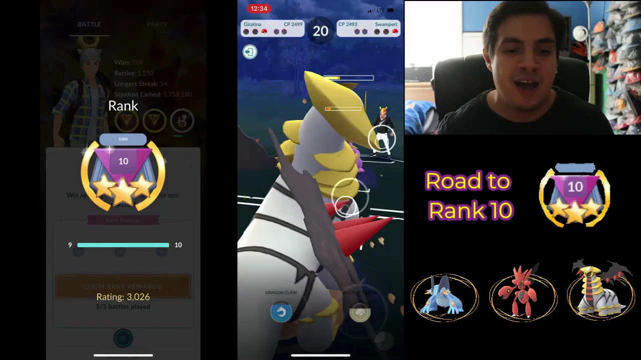 GBL RANK 10 ACHIEVED ULTRA LEAGUE BATTLES POKEMON GO BATTLE LEAGUE PVP