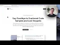Part 1 - Saving Code Snippets Screenshots Deep Context with ML Quick Edits with LLMs and More