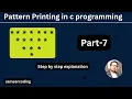 Inverted Pyramid Star Pattern in C Programming Half Pyramid Pattern in C sameercoding