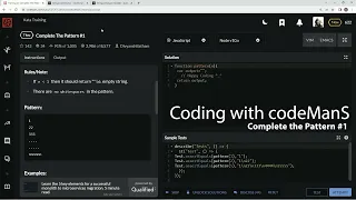 Codewars 7 kyu Complete The Pattern JavaScript