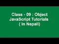 Object in javascript Javascript tutorial in Nepali