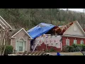 03-27-2021 Birmingham AL - Tornado Damage Footage in Eagle Point Subdivision 4K