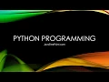 Python tutorial in hindi lec-1 introduction to python