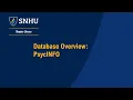 Database Overview PsycINFO