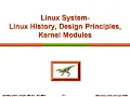 Linux System-Linux History Design Principles Kernel Modules