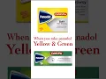 Download Lagu Panadol yellow and green.   PANDOL. | PANADL DAY. | PANADOL NIGHT #panadol #coldandflu #panadolnight