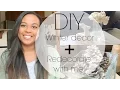 DIY winter decor Decorate with me