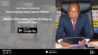 prime minister cleopas sipho dlaminis press conference 28 10 2021
