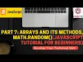 Part 7 Arrays and its methods Math random JavaScript Tutorial for Beginners