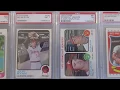 Updated Nolan Ryan PSA graded baseball card collection