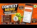 ANDROID - CONTEXT MENU TUTORIAL IN JAVA