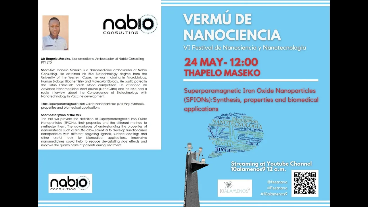 Vermú de Nanociencia 2021:Superparamagnetic Iron Oxide Nanoparticles:Synthesis, prop. & applications