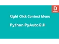 Python Pyautogui Right Click Menu