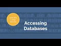 Accessing Databases WHCCD Libraries