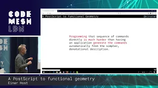Einar Host - A PostScript to functional geometry Code Mesh LDN 18