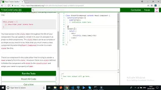 freecodecamp - React Create a Stateful Component-solution