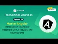 Mastering Angular Material CDK Features Styling Components Google Material Icons