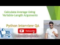 Calculate Average Using Variable-Length Arguments