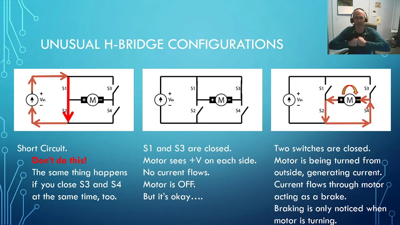 TTED5060 H Bridge Motor Control Part 1 Manual Switches