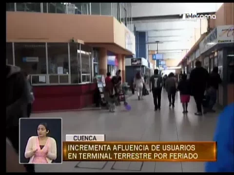 Incrementa afluencia de usuarios en terminal terrestre por feriado