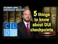 DUI checkpoints in Colorado -