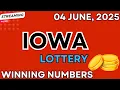 Iowa Midday Lottery Results For - 04 Jun 2025