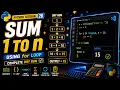 Python Tutorial 28 Sum of Numbers from 1 to n Using for Loop Complete Dry Run