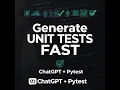 Generate Unit Tests with ChatGPT Copy Paste