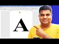 How to write Big Size Letters in Word