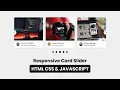 How to Create Responsive Card Slider in HTML CSS JavaScript SwiperJs