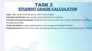 Task 2 Student Grade Calculator Codsoft internship in Java