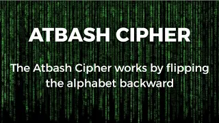 Codebusters Atbash Cipher