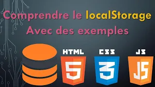 Comprendre le localStorage Pour debutant avec exemples en Javascript 2021 Donnees persistantes