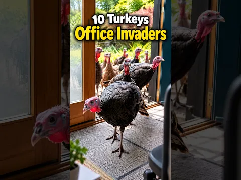 10 Turkeys Trying To Take Over My Office