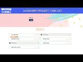 JavaScript Project Task List